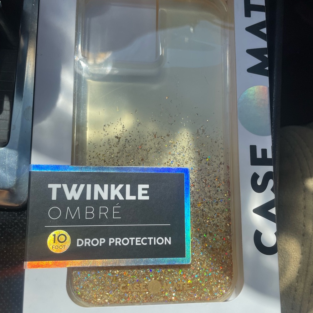 Case-Mate Gold Twinkle Phone Case with Drop Protection